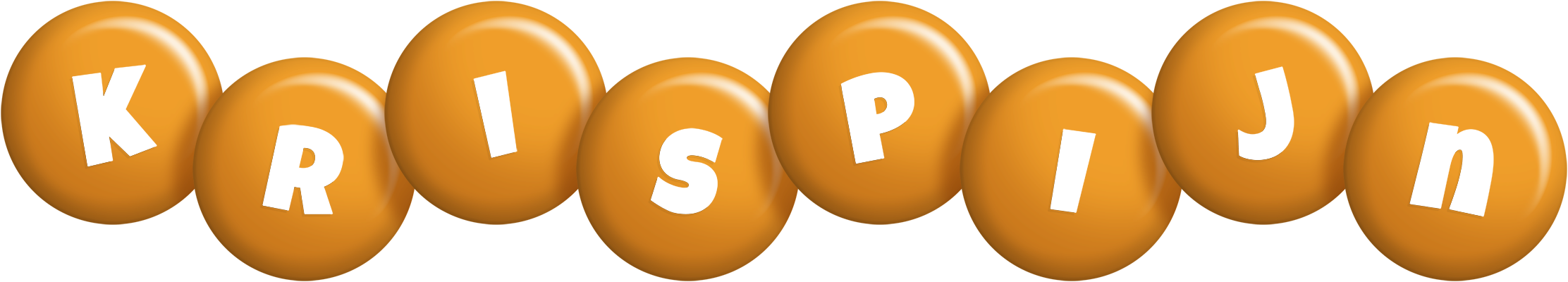 Krispijn candy-orange logo