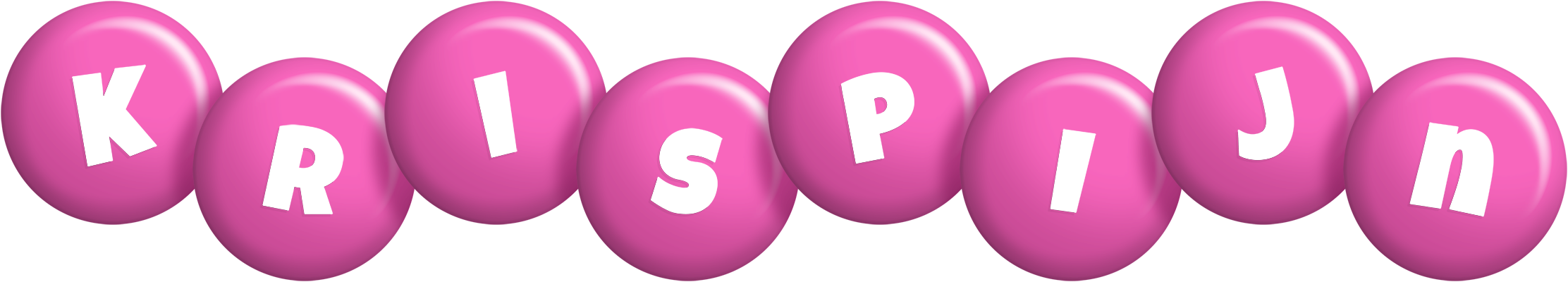 Krispijn candy-pink logo