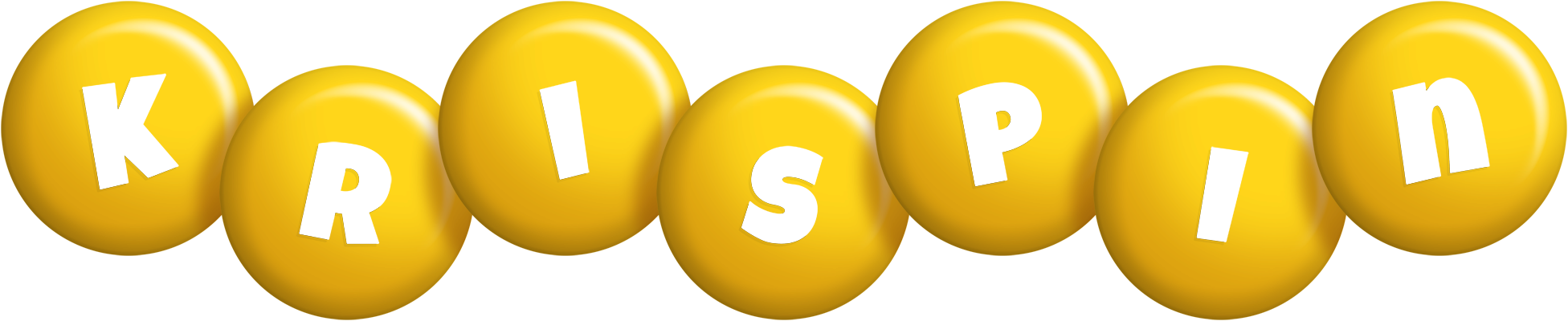 Krispin candy-yellow logo