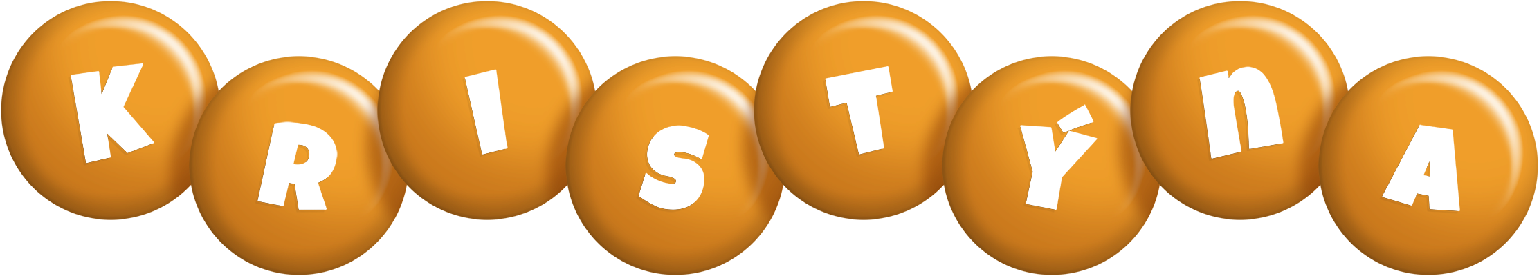 Kristýna candy-orange logo