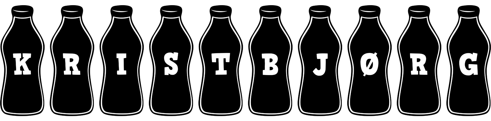 Kristbjørg bottle logo