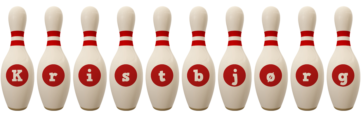 Kristbjørg bowling-pin logo
