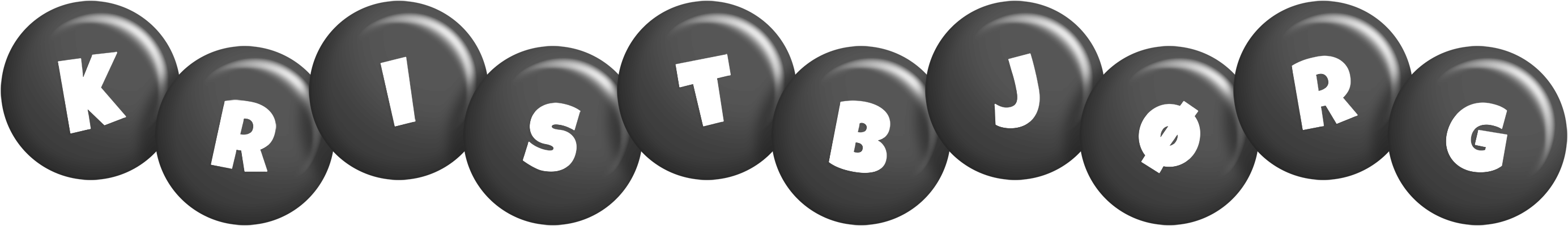 Kristbjørg candy-black logo