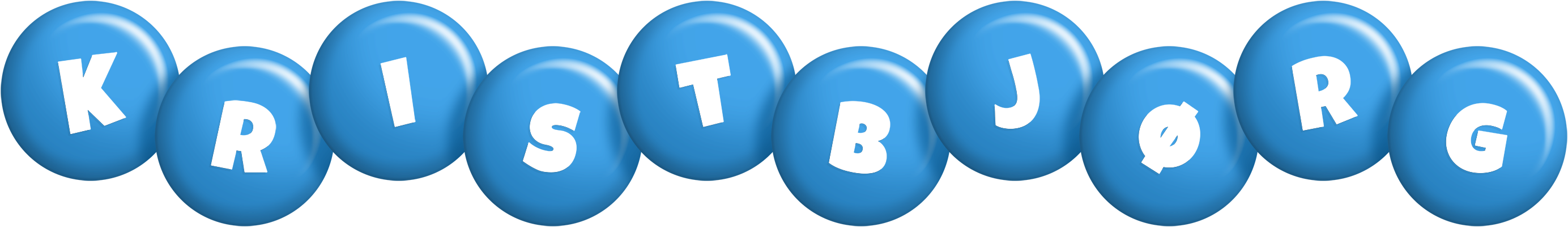 Kristbjørg candy-blue logo