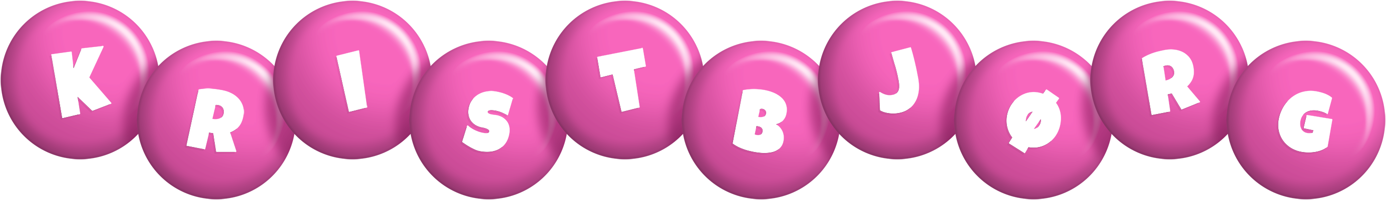 Kristbjørg candy-pink logo
