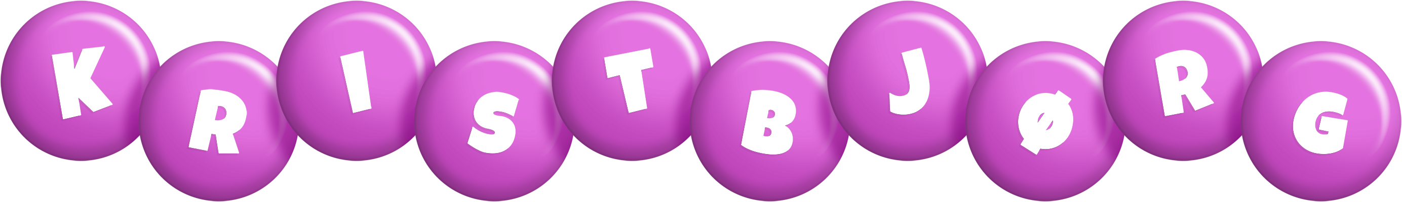 Kristbjørg candy-purple logo