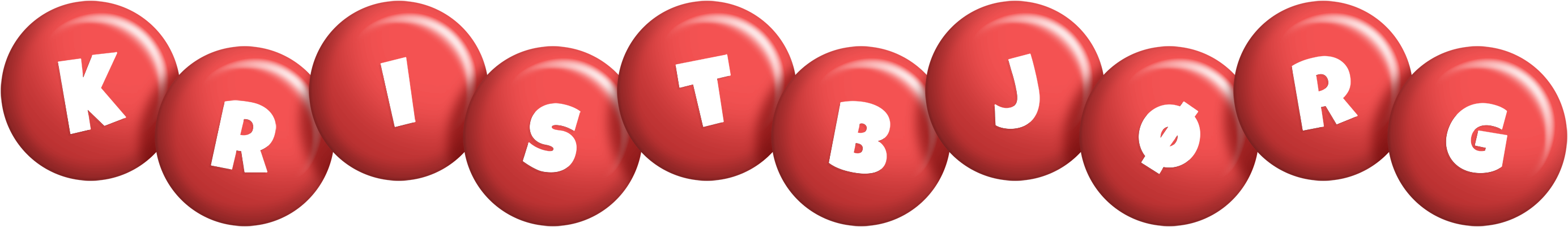 Kristbjørg candy-red logo