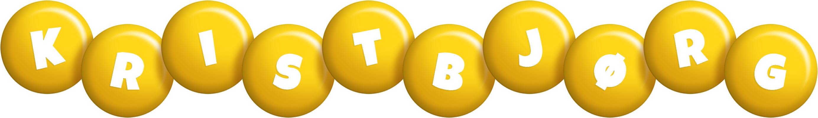 Kristbjørg candy-yellow logo
