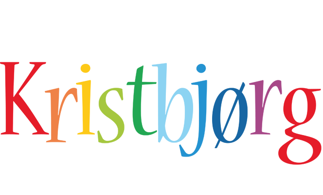 Kristbjørg birthday logo