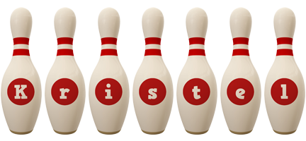 Kristel bowling-pin logo