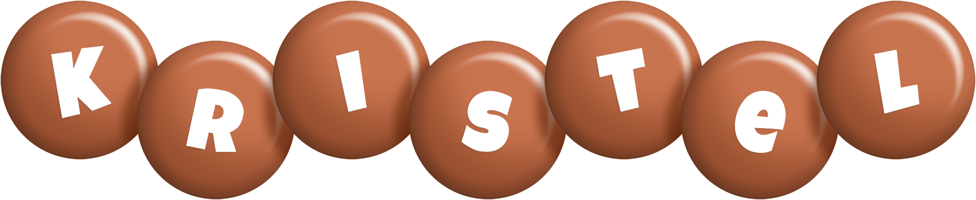 Kristel candy-brown logo