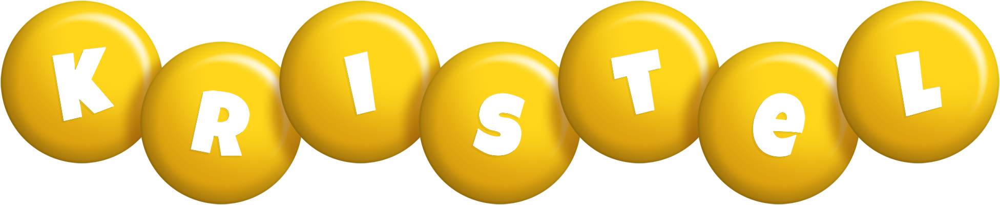 Kristel candy-yellow logo