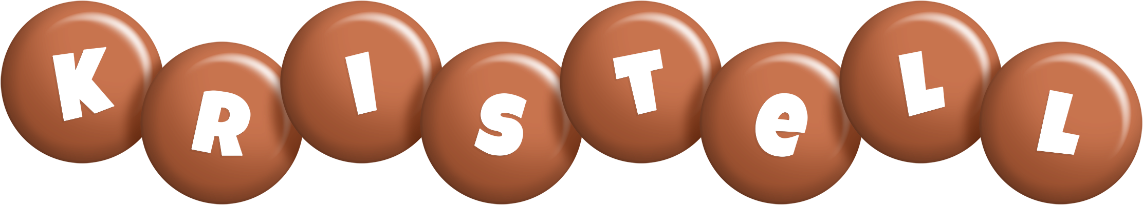 Kristell candy-brown logo