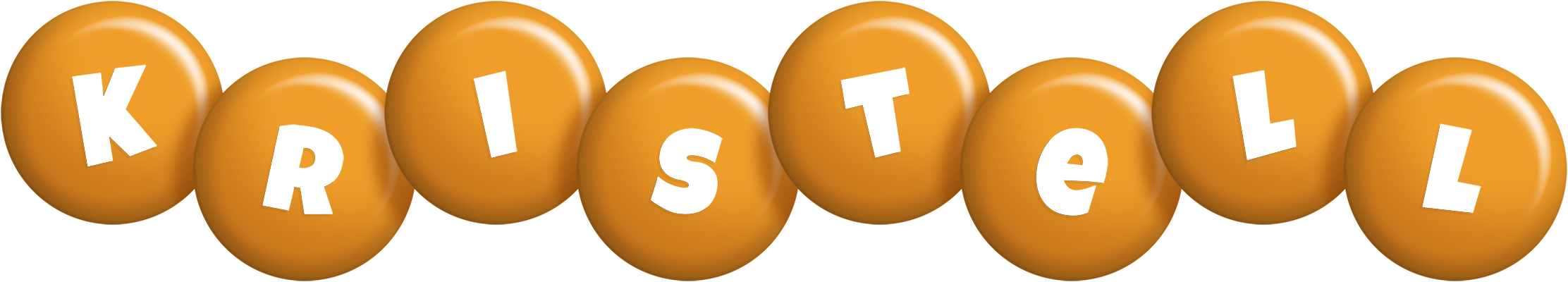 Kristell candy-orange logo
