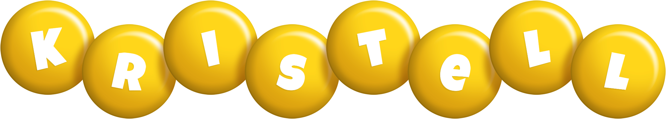 Kristell candy-yellow logo