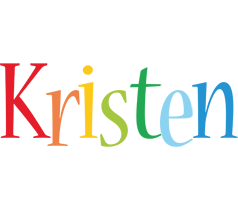 Kristen birthday logo