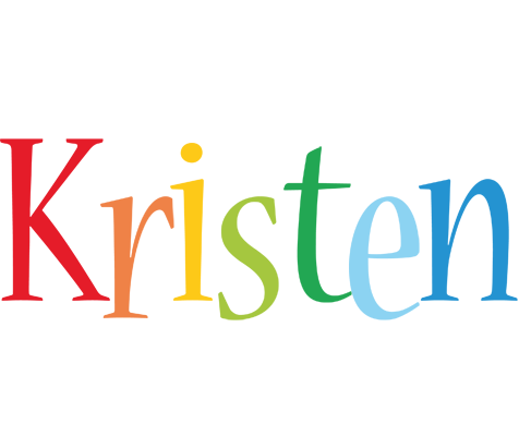 Kristen birthday logo