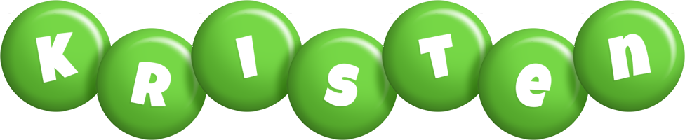 Kristen candy-green logo