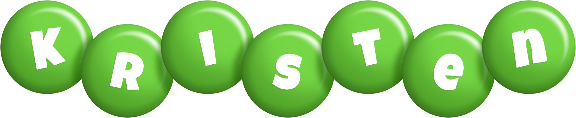 Kristen candy-green logo