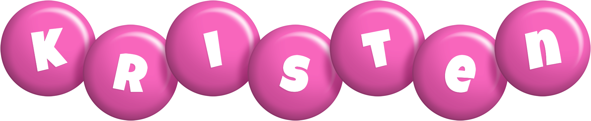 Kristen candy-pink logo
