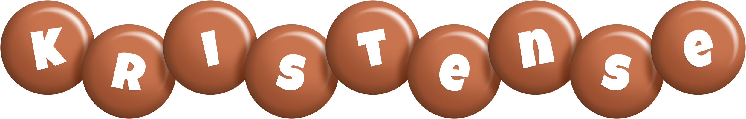 Kristense candy-brown logo