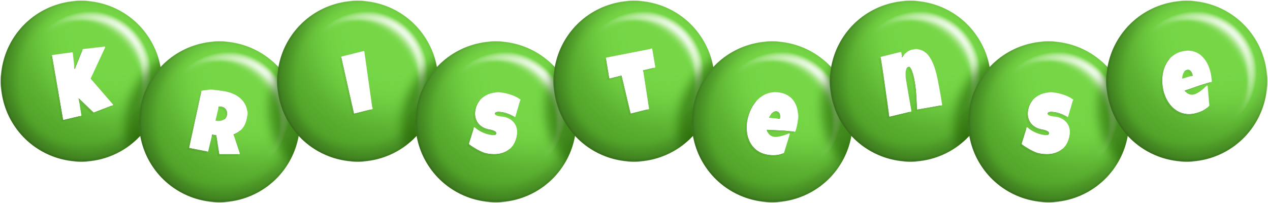 Kristense candy-green logo