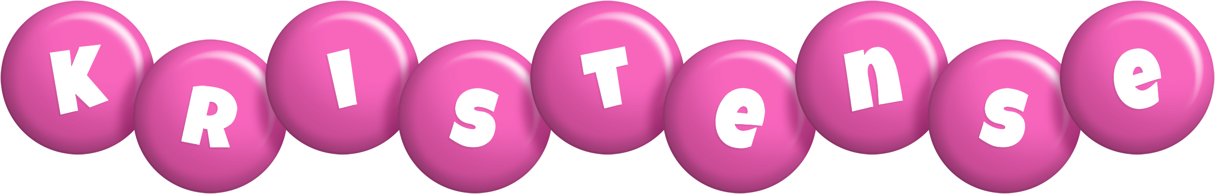 Kristense candy-pink logo