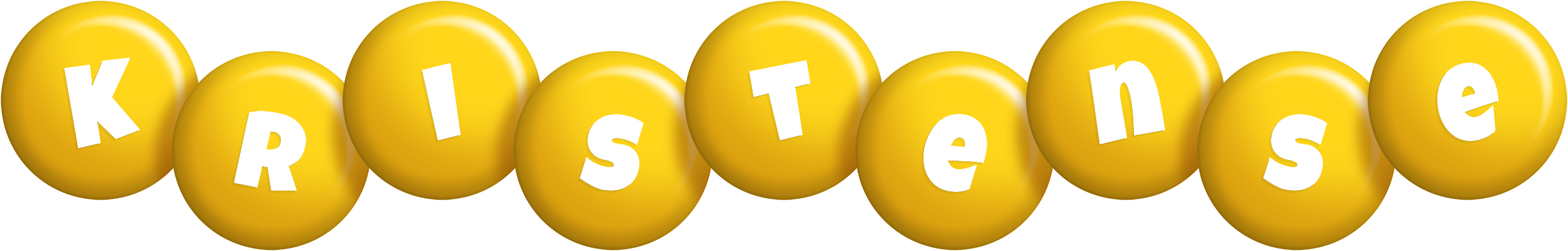 Kristense candy-yellow logo