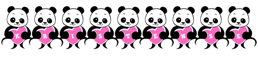 Kristense love-panda logo