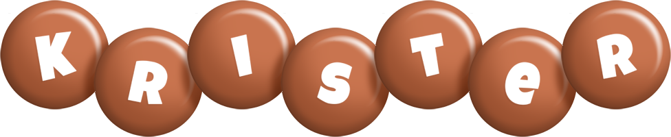 Krister candy-brown logo