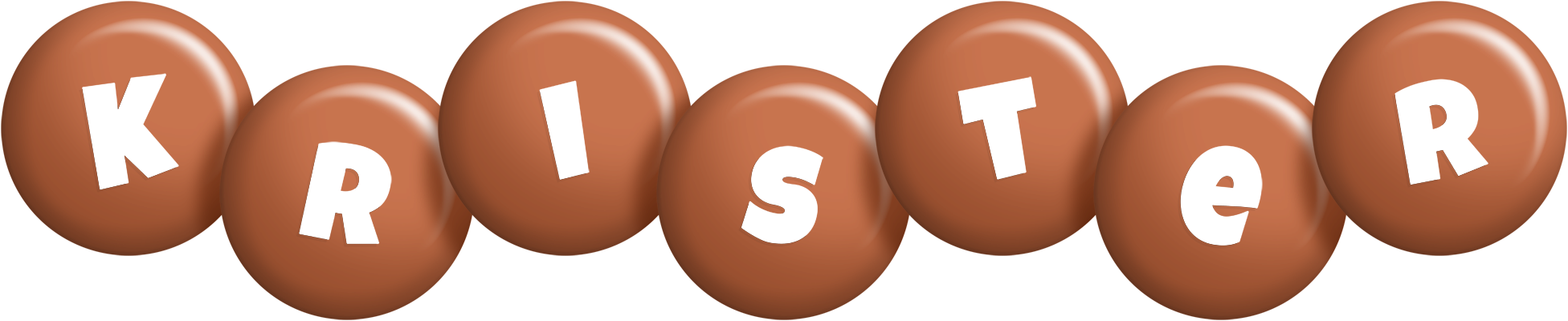 Krister candy-brown logo