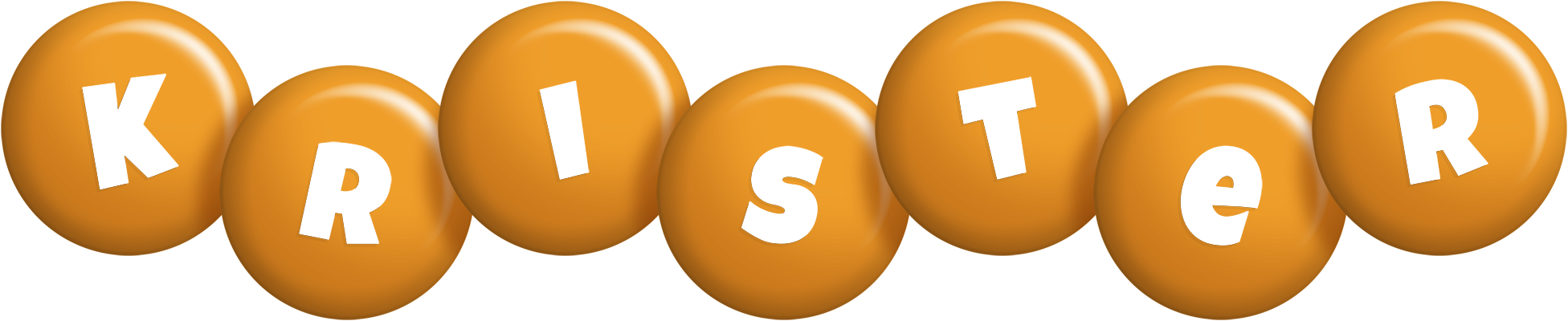 Krister candy-orange logo