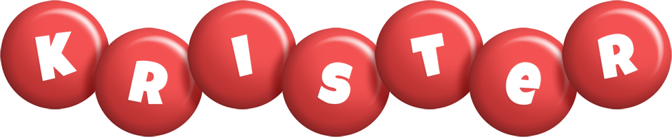 Krister candy-red logo
