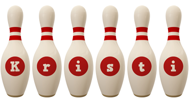 Kristi bowling-pin logo