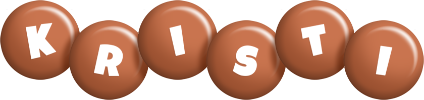Kristi candy-brown logo