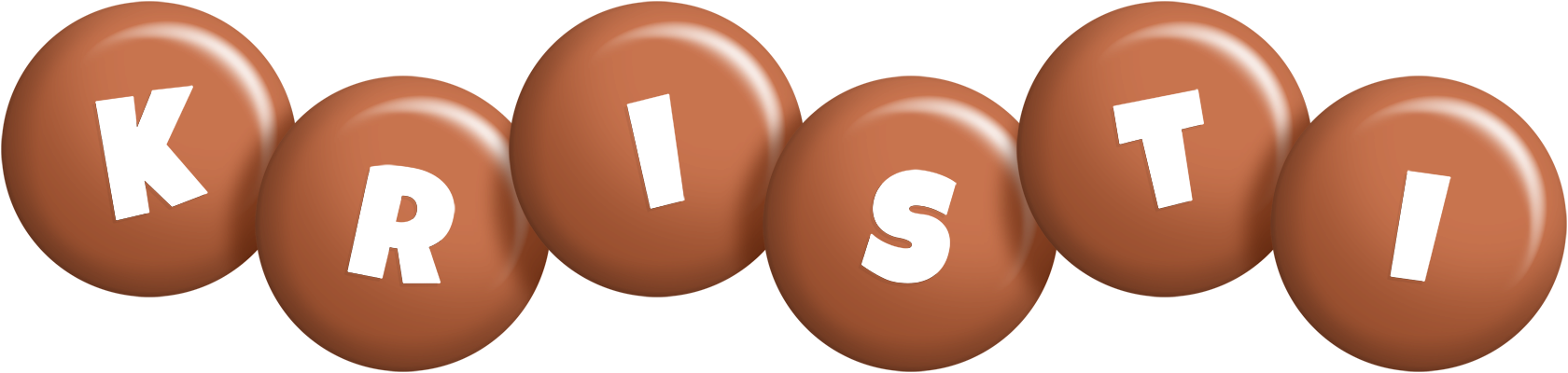 Kristi candy-brown logo