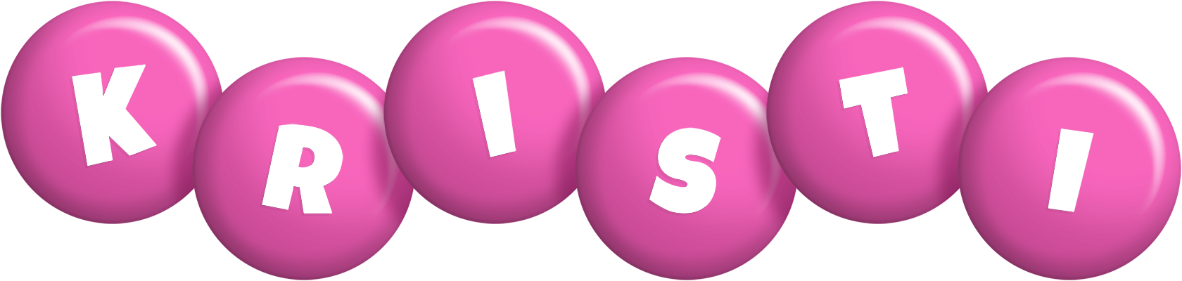 Kristi candy-pink logo