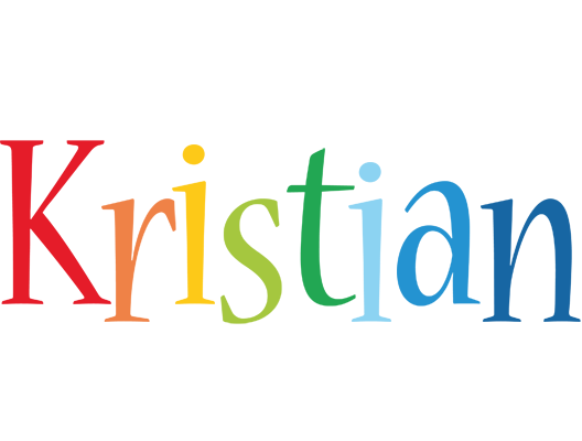 Kristian birthday logo
