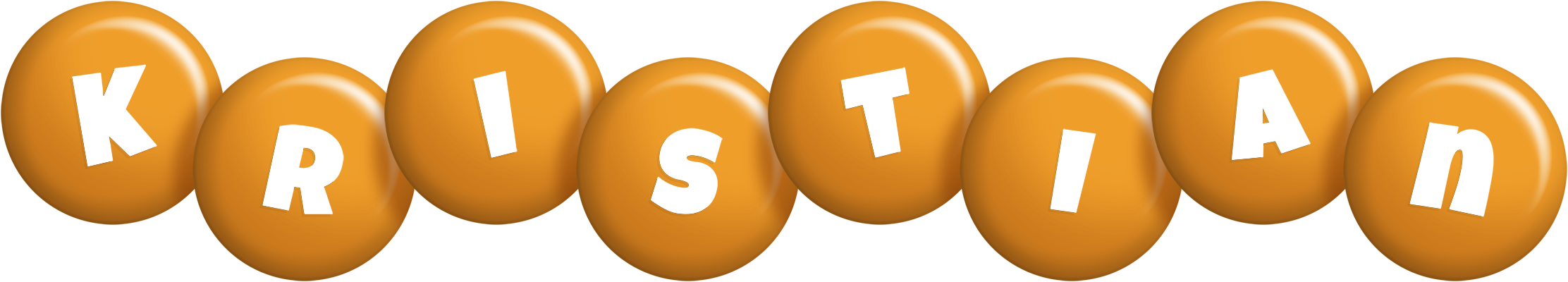 Kristian candy-orange logo