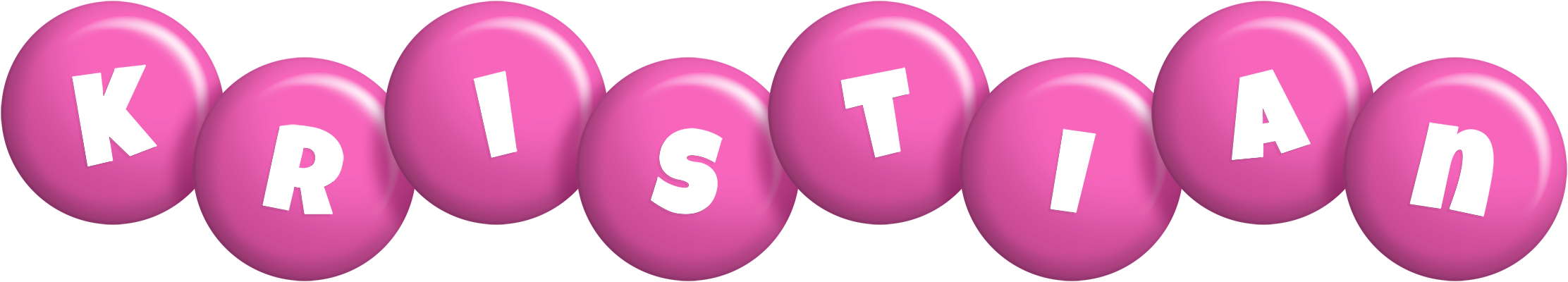 Kristian candy-pink logo