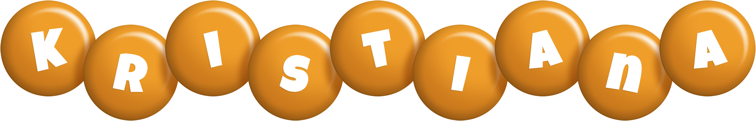Kristiana candy-orange logo