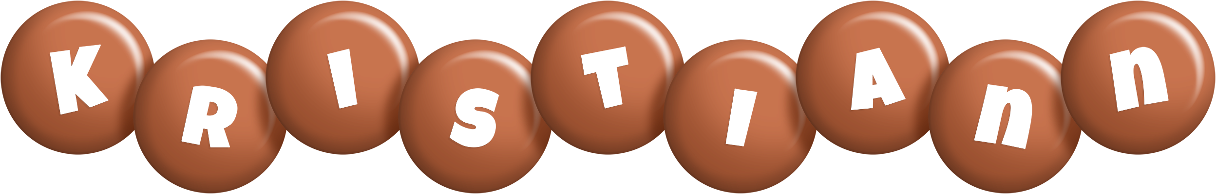 Kristiann candy-brown logo