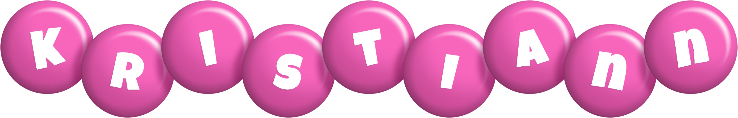 Kristiann candy-pink logo