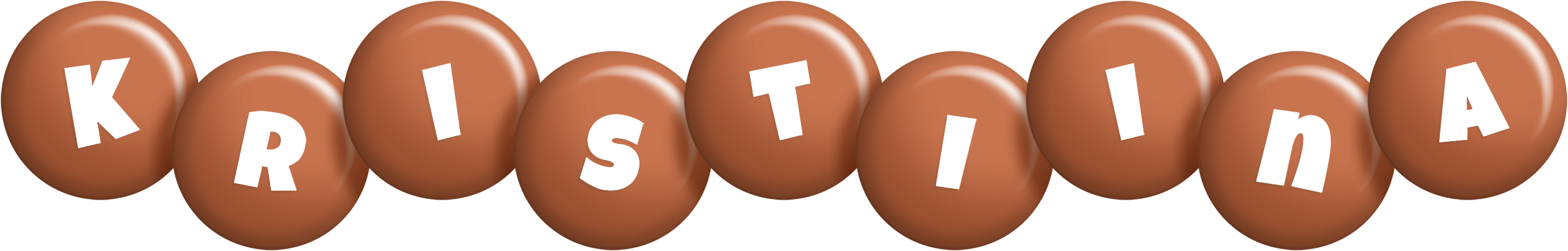 Kristiina candy-brown logo