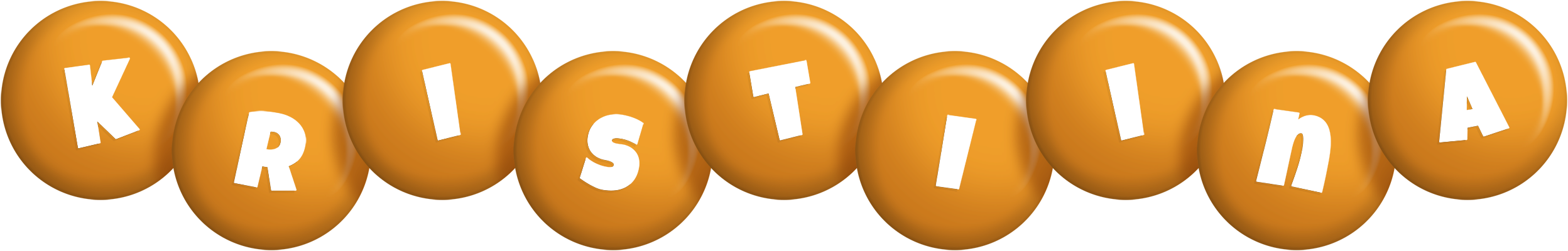 Kristiina candy-orange logo