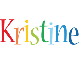 Kristine birthday logo