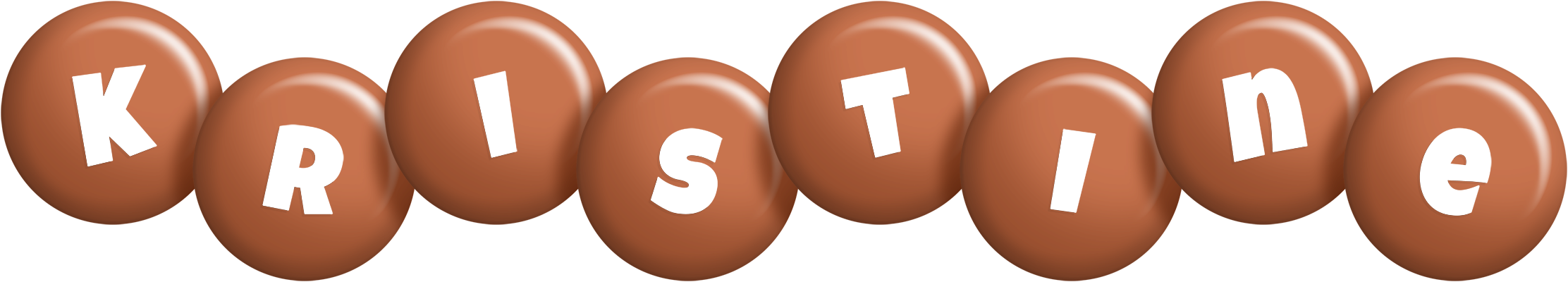 Kristine candy-brown logo