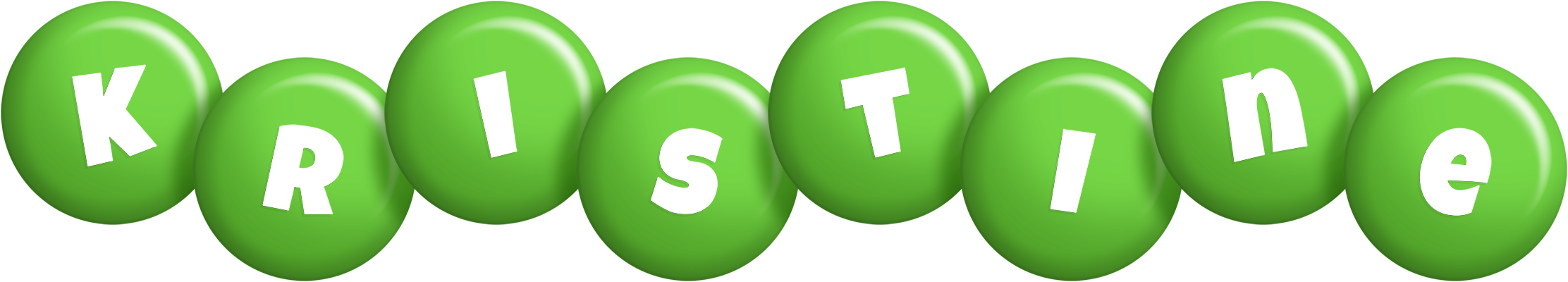 Kristine candy-green logo