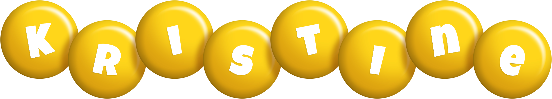Kristine candy-yellow logo