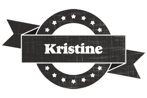 Kristine grunge logo